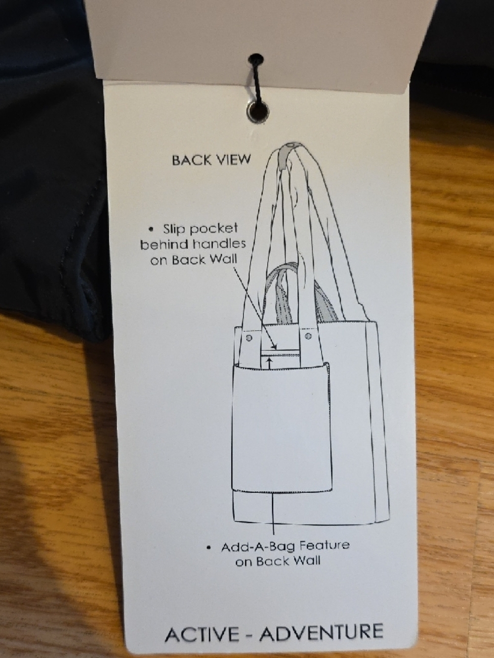 JOAN & DAVID The Capri Black Nylon Workbook Tote - Picture 4 of 14